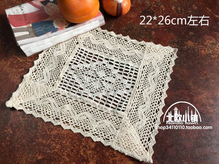 Bông rỗng giả crochet vườn vải khăn trải bàn bàn cà phê khăn trải bàn khăn che placemat cạnh giường vải đồ dùng pad