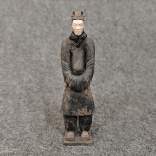 3D打印树脂兵马俑 袖手俑/文吏俑 彩绘秦俑手办 盆景小摆件工艺品