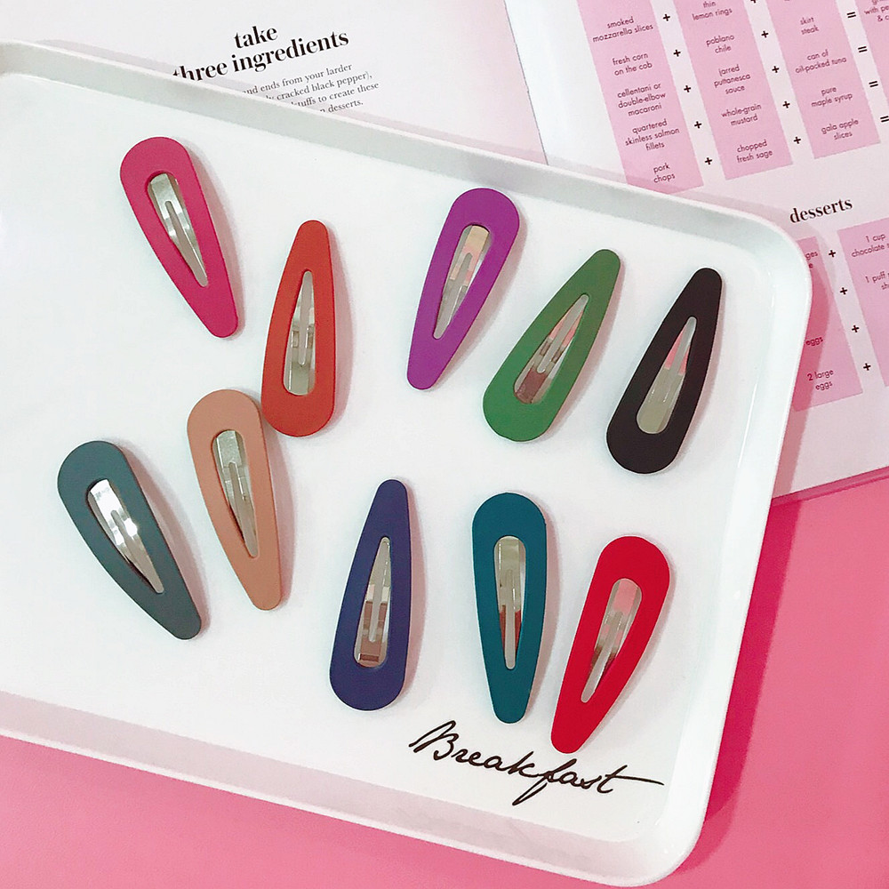 Hàn Quốc phụ kiện tóc ins dễ thương màu macarons sữa chà bb clip kẹp tóc Liu bên bờ biển clip gãy tóc - Phụ kiện tóc dây buộc tóc cổ trang
