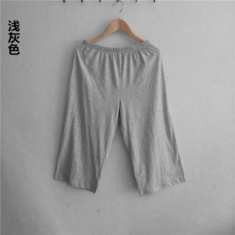 Mới mùa hè nữ cotton mỏng phần bảy điểm quần ngủ cotton nhà quần lỏng nhà quần short thể thao quần lửng nam