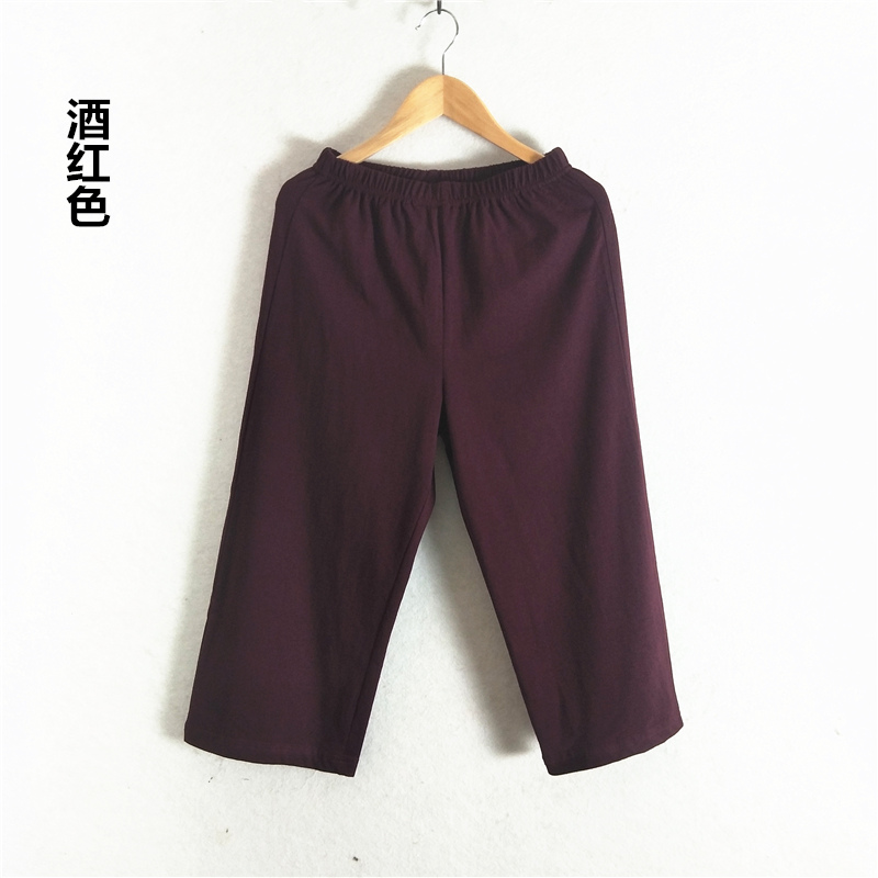 Mới mùa hè nữ cotton mỏng phần bảy điểm quần ngủ cotton nhà quần lỏng nhà quần short thể thao quần lửng nam