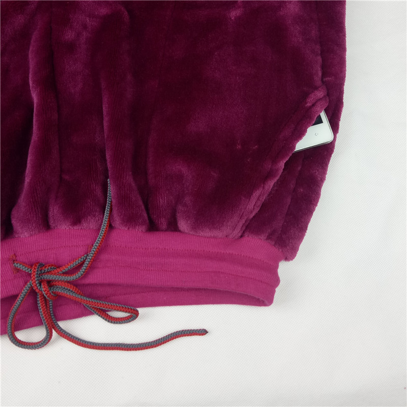 Quần flannel san hô lông cừu dành cho nữ Quần ngủ nam và nữ Quần ấm mùa đông Quần sống chân dày cộng với đồ ngủ nhung shop quần áo nam