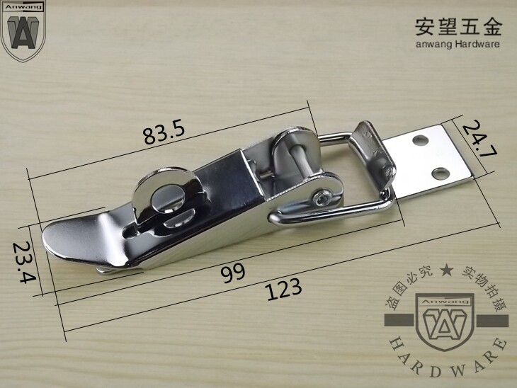 Heavy duty buckle Padlock buckle Buckle Equipment box buckle Iron Chrome-plated bag buckle Box buckle Lock buckle