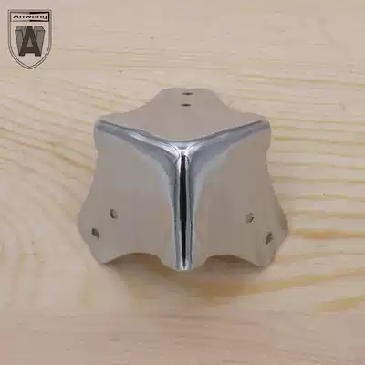 Antique pure copper corner jewelry box corner protection small wood box right angle edging hardware copper accessories corner code 1 large