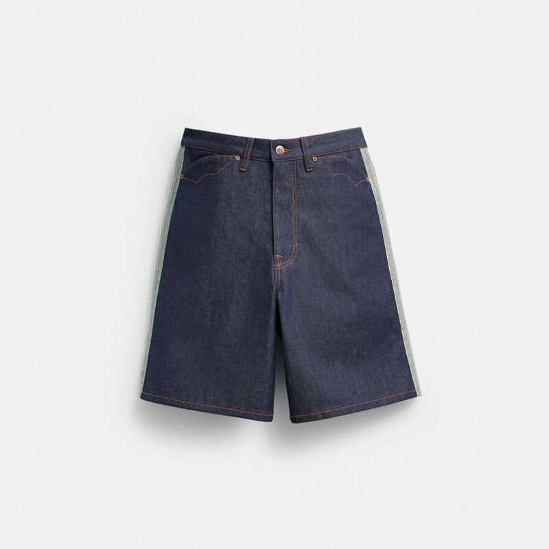 In-Stock Items at the Counter, Platform Authentication, Four Times Compensation for Any Counterfeit Coach Brain Dead Cotton Denim Shorts Ceu87