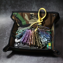 Traveller multifunctional tool bag folding storage tray EDC tool storage bag fruit melon seed dish plate 1000D