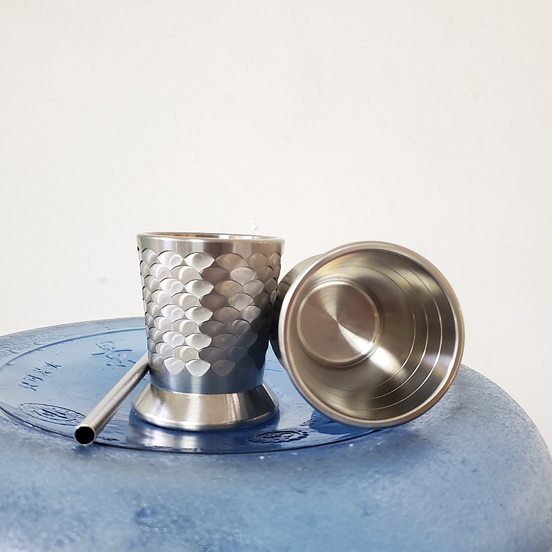 Dragon scale EDC paranoid pure titanium alloy water equipment beer cup drink juice Cola wine cup 110ml