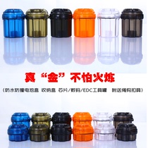True waterproof anti-collision Battery Box storage box Digital chip EDC tool equipment tank box with rope hook buckle
