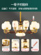 New Chinese-Style Living Room Chandelier, All-Copper and Jade, Chinese Style 2025 Goldfish High-End Villa Self-Built House Main Lighting Fixture