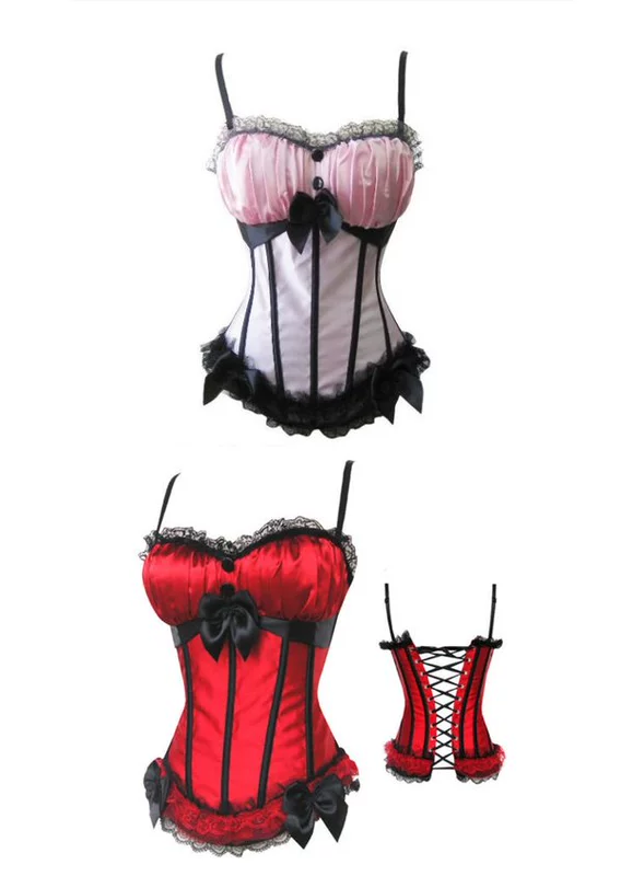 Spike Đen ren gothic bụng cơ thể định hình vest hàng đầu Tòa án corset corset đồ lót mặc