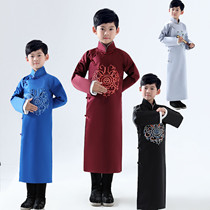 Childrens Republic of China cheongsam coat Yue Yunpeng crosstalk suit embroidered robe three and a half sentences stage performance clothing