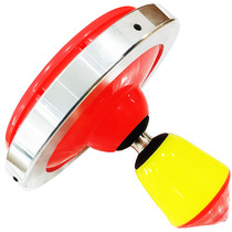 New airbag head 7-axis one-way flying saucer single-head diabolo Wufu Jinfengwu second generation steel ring high rod speed long