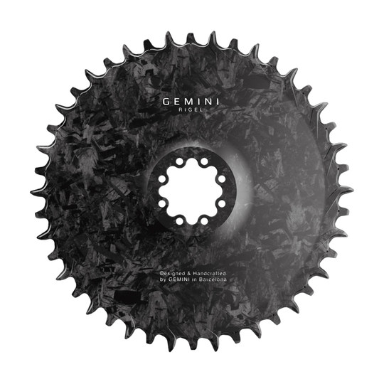 Spanish Imported Gemini Carbon Fiber Chainrings for Mountain and Road Bikes, Bicycle Chainring Accessories