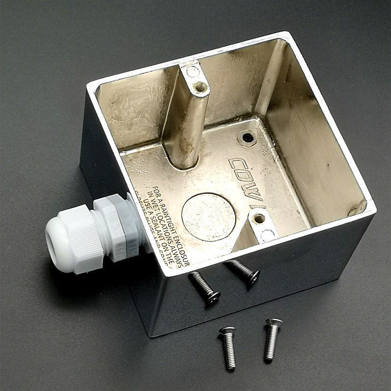 COW KING thickened 86 type surface bottom box chrome plated alloy HiFi fever standard 86X86 bottom box