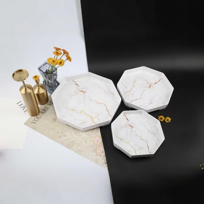 欧式长方形托盘家用客厅茶几茶盘放杯子水杯水壶置物盘餐具收纳盘详情10