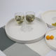 Tray round water cup melamine simple home living room disc plastic plate hotel tea cup storage tray light ຟຸ່ມເຟືອຍ