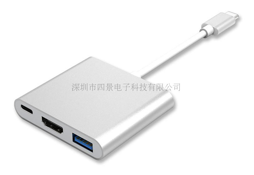 Bộ chuyển đổi Type-C USB 3.0 kết nối trung tâm Apple MacBook12 inch Bộ chuyển đổi VGA HDMI - USB Aaccessories cáp sạc type c