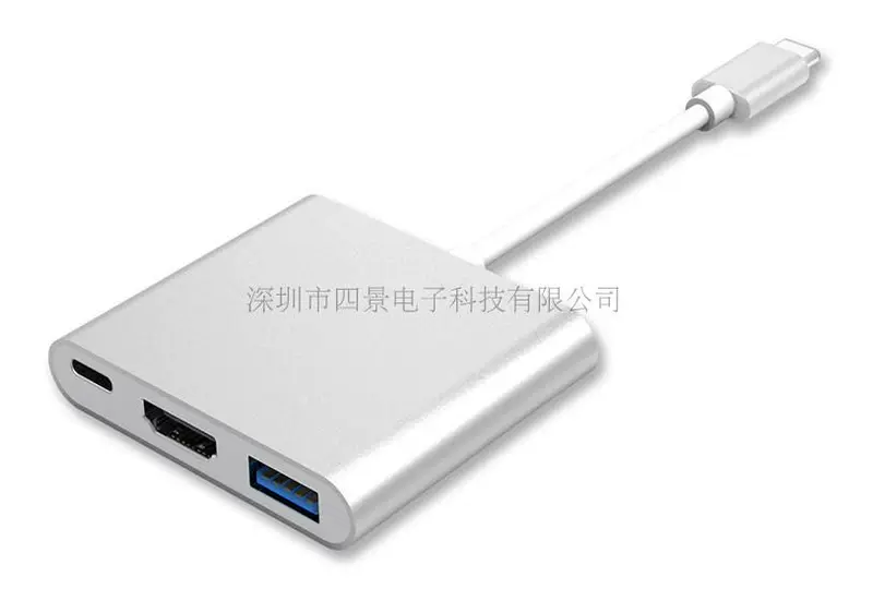 Bộ chuyển đổi Type-C USB 3.0 kết nối trung tâm Apple MacBook12 inch Bộ chuyển đổi VGA HDMI - USB Aaccessories