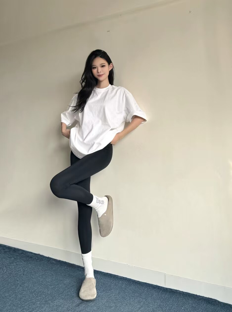 小野和子春季鲨鱼裤 薄款塑形收腹提臀 瑜伽外穿两相宜 高腰设计拉长比例