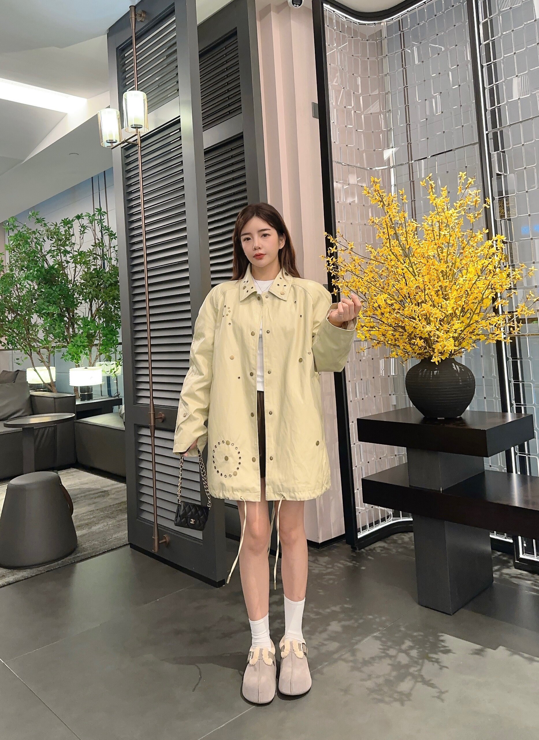 周雨彤同款百丽2代勃肯鞋 厚底花生吐司设计 软弹舒适如踩面包 包头可外穿休闲时髦