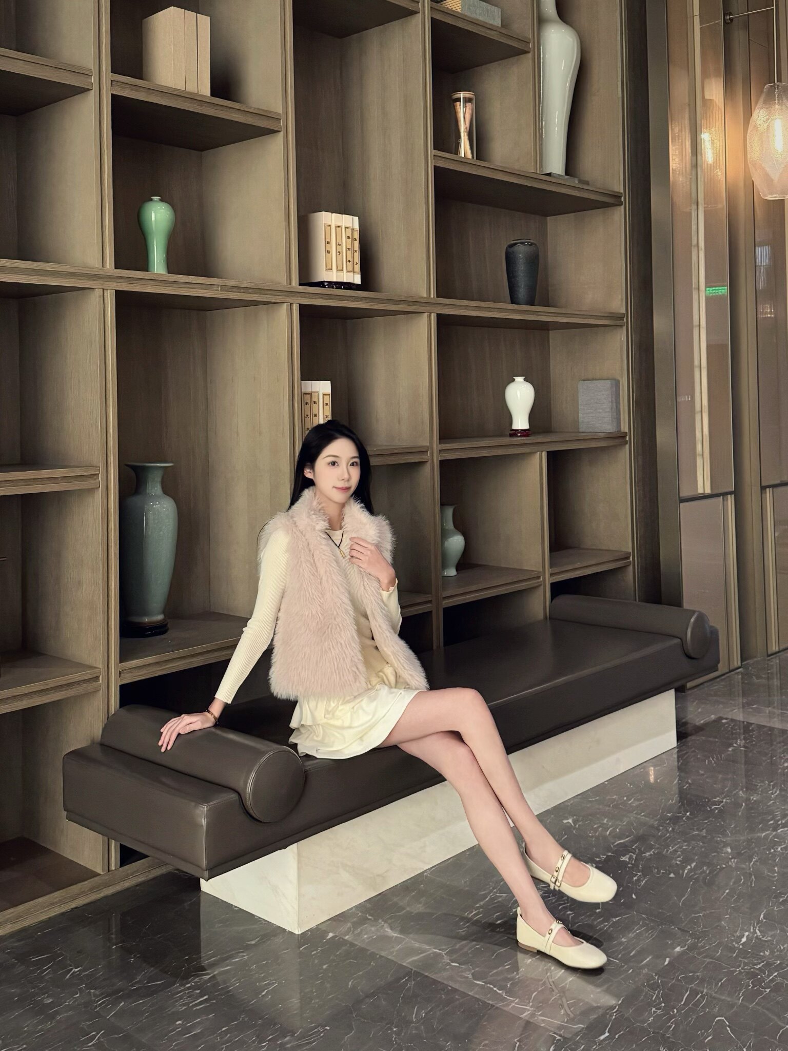 百丽小金豆芭蕾玛丽珍鞋 羊皮材质柔软亲肤 蛋卷鞋底舒适不累脚