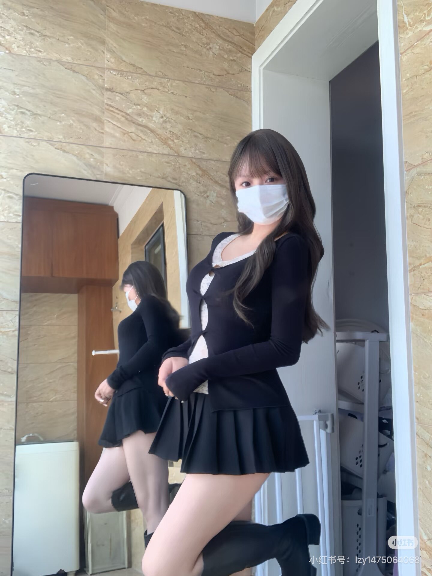 Tongiiuu洛可Betty假两件蕾丝针织衫 修身长袖显瘦百搭 内搭打底或单穿都时髦