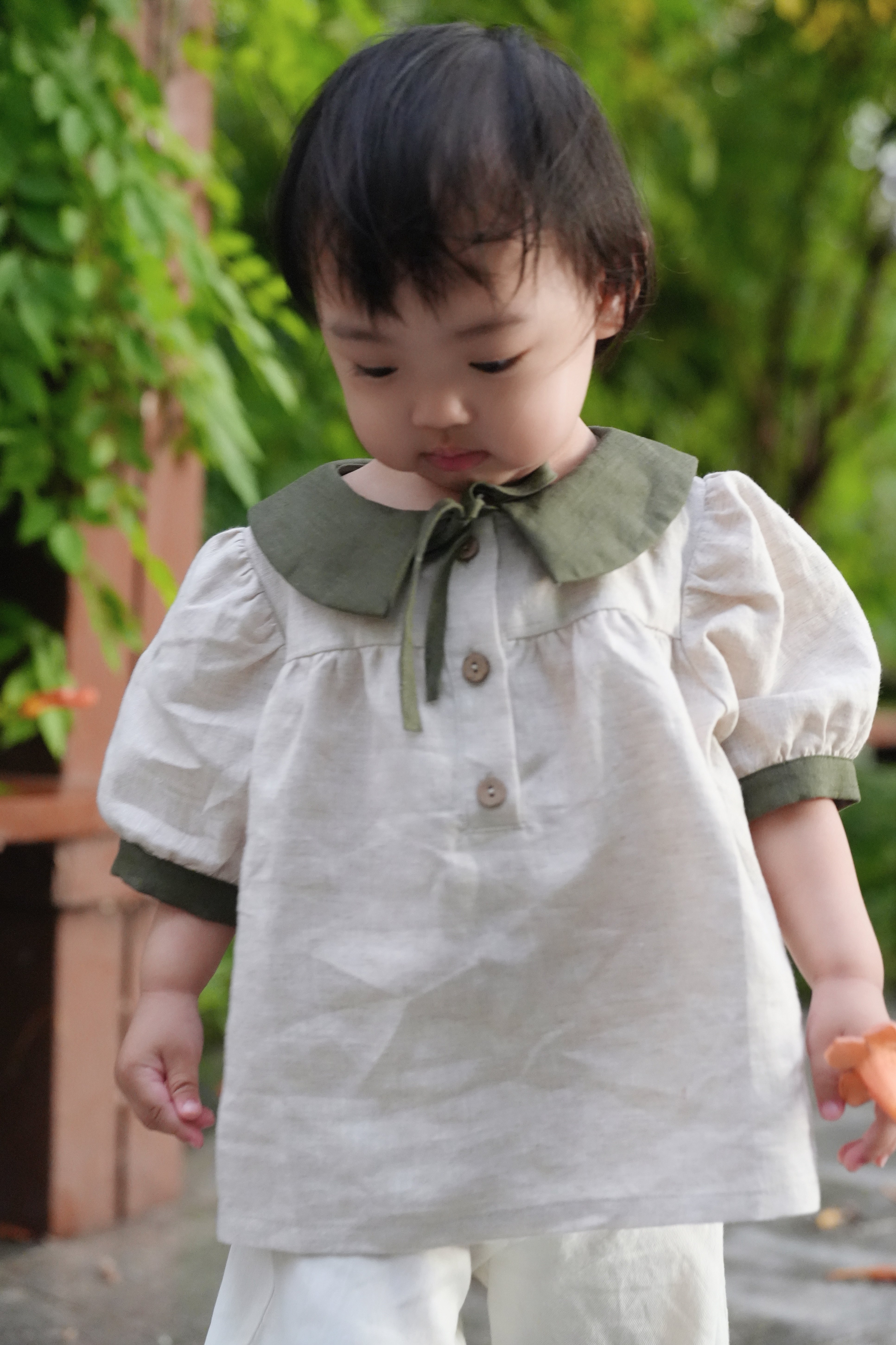 Customer photo for Mocha Grey with Pink Collar (Free Embroidery), 90cm