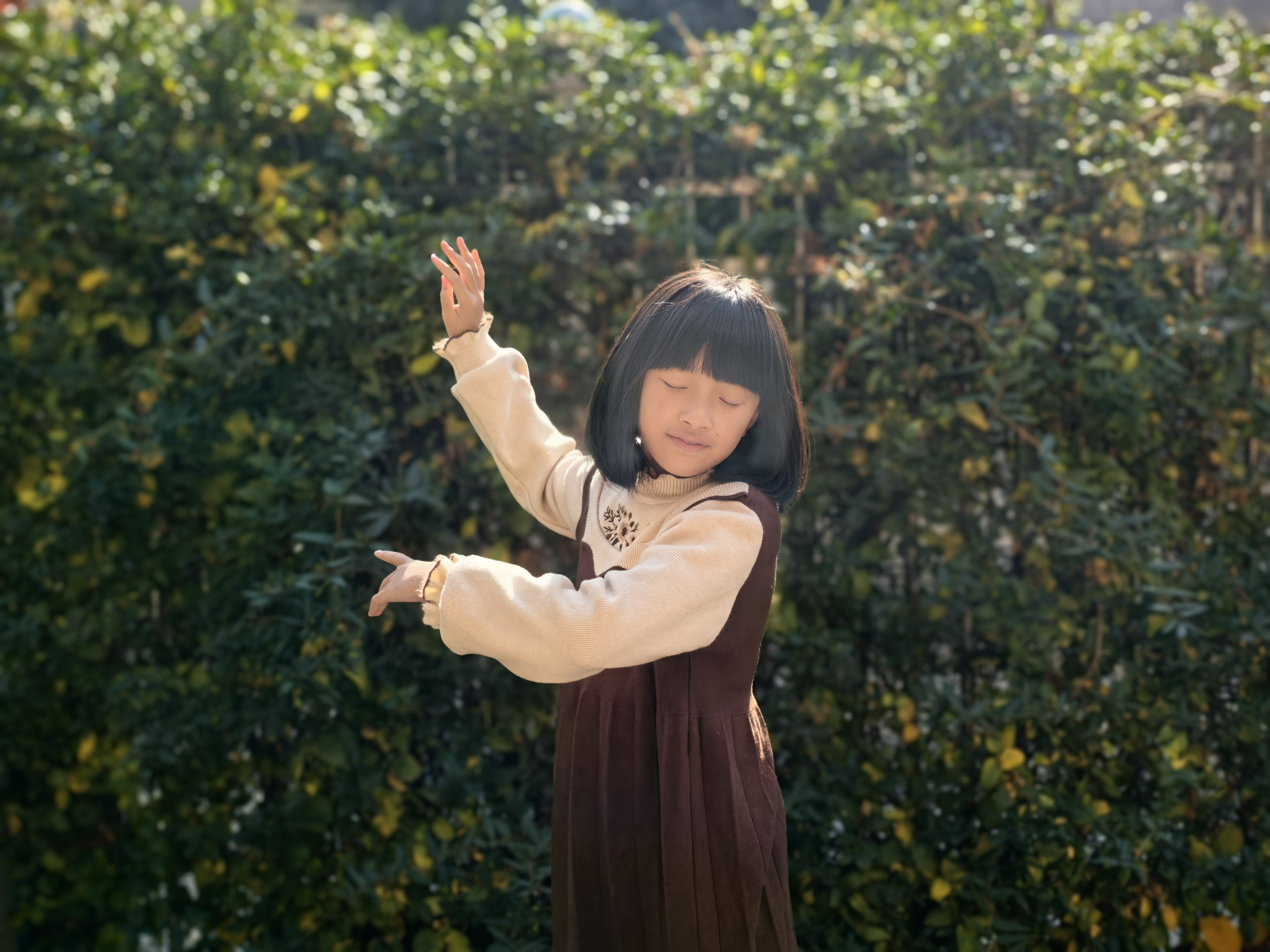 Customer photo for Coffee Brown Fleece-Lined (G2356), 160cm