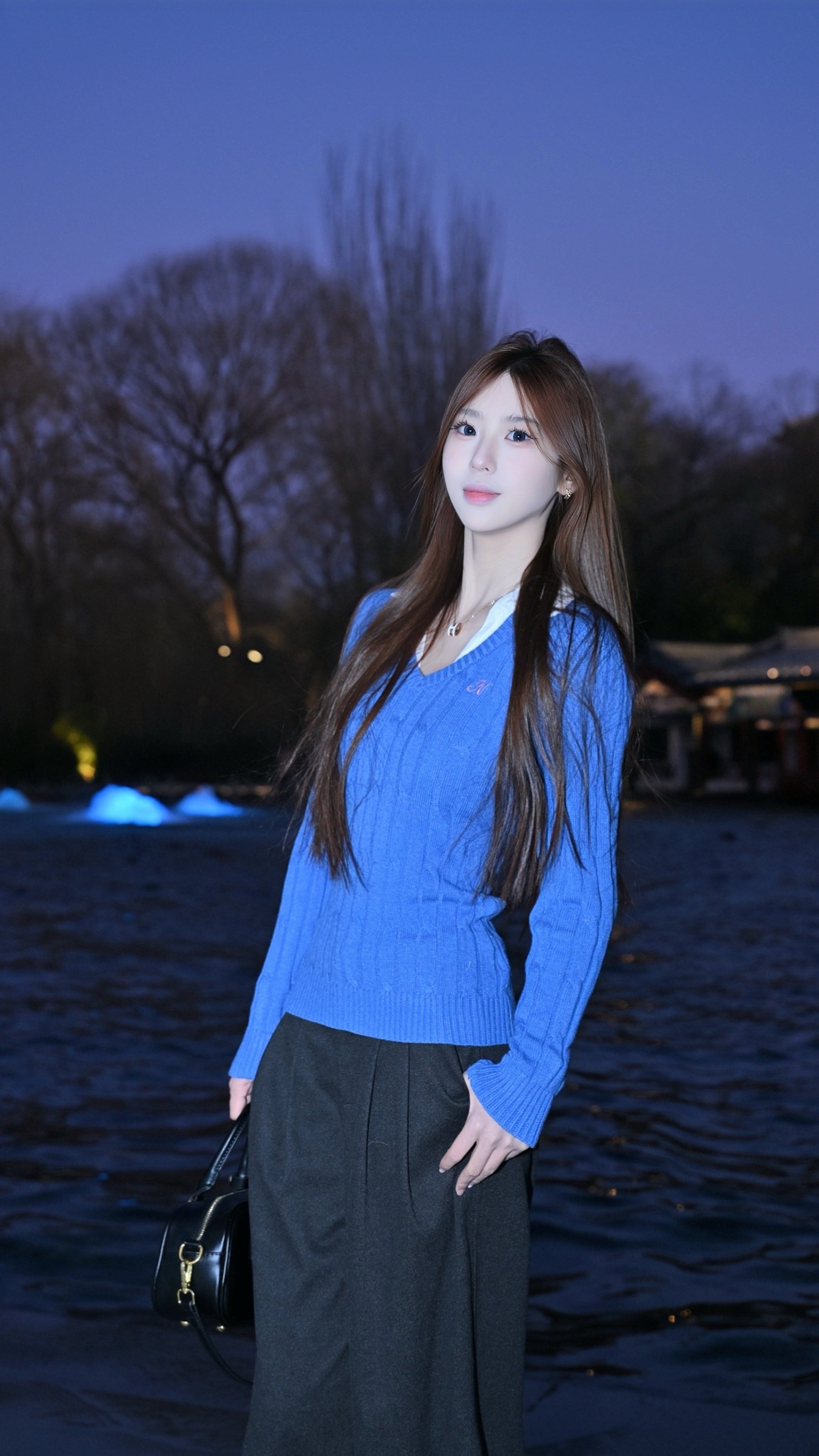 KENABSTUDIO春夏灰色阔腿西装裤 宽松垂感面料舒适有型