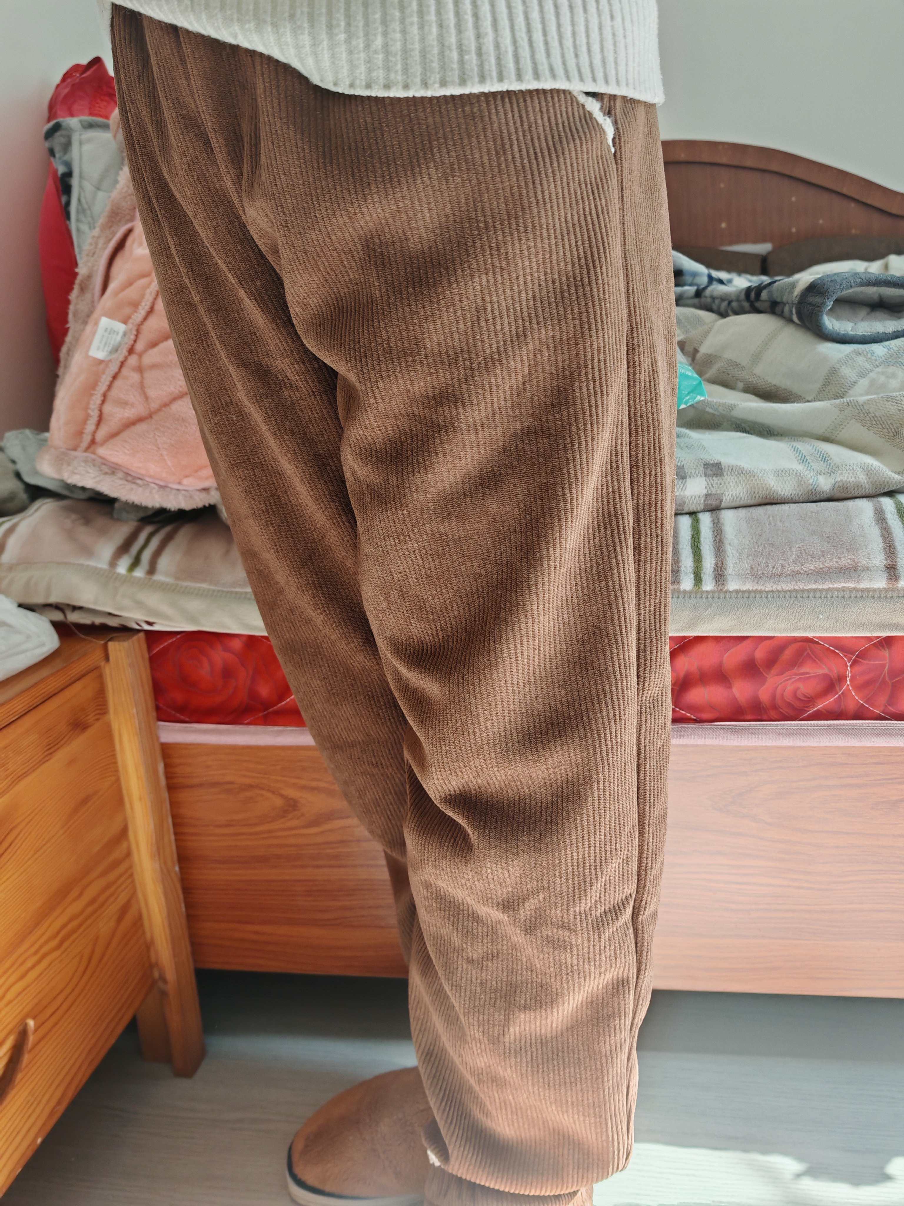 Customer photo for Coffee Brown (Fleece-Lined), 160cm
