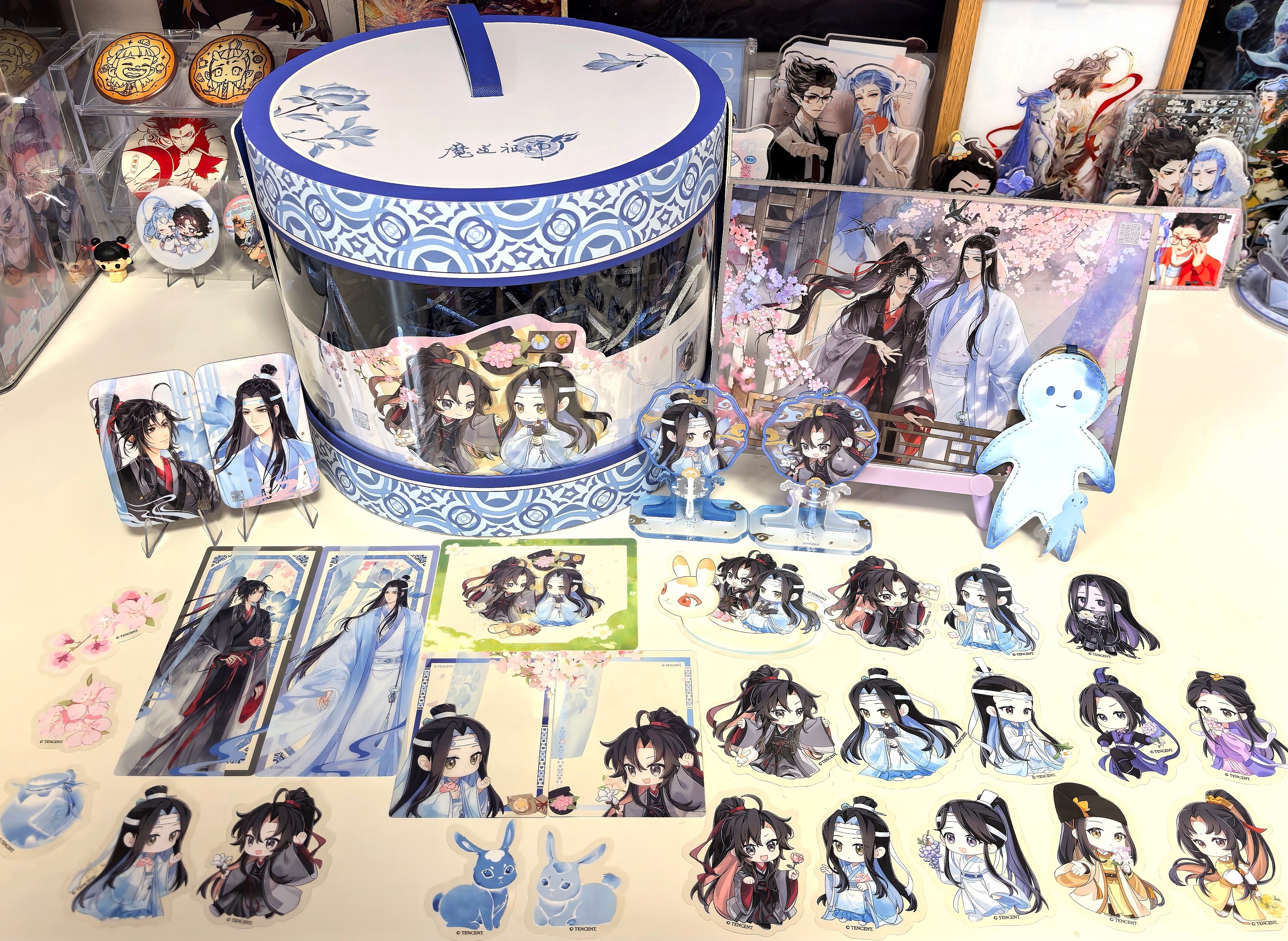 魔道祖师动画青韵花影系列抱抱桶