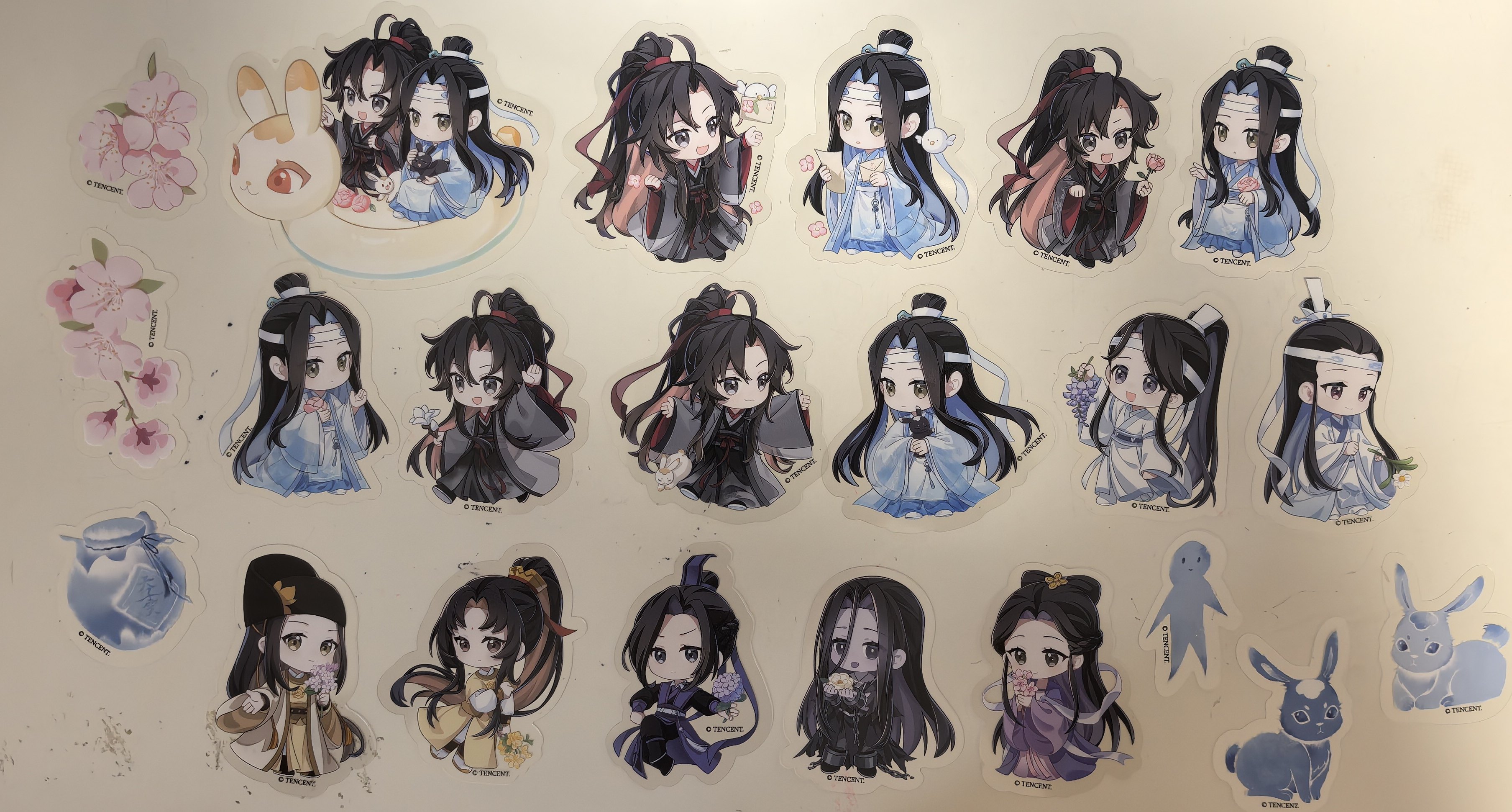 魔道祖师动画青韵花影系列抱抱桶