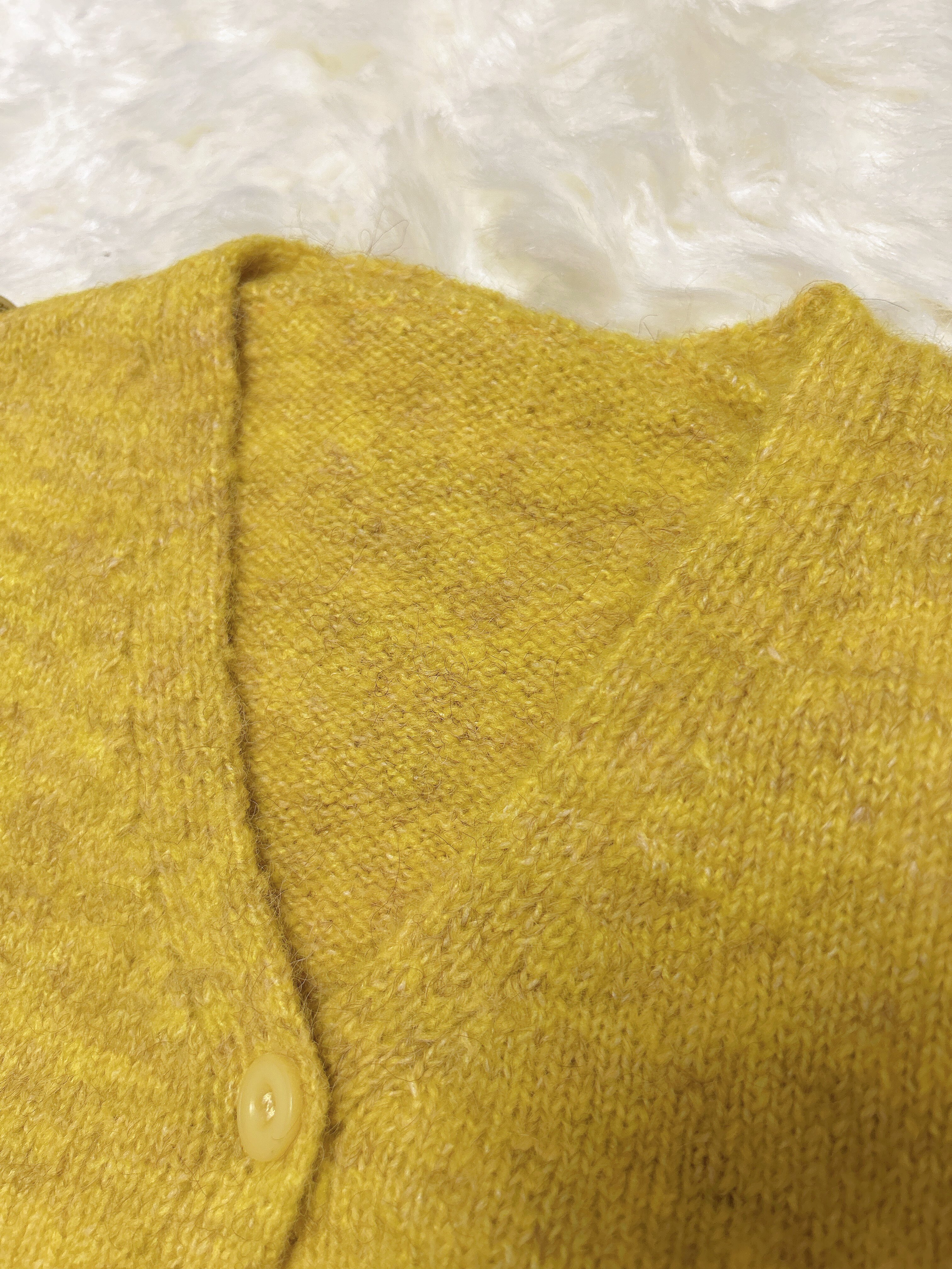 Customer photo for Yellow Knit Cardigan, 120cm