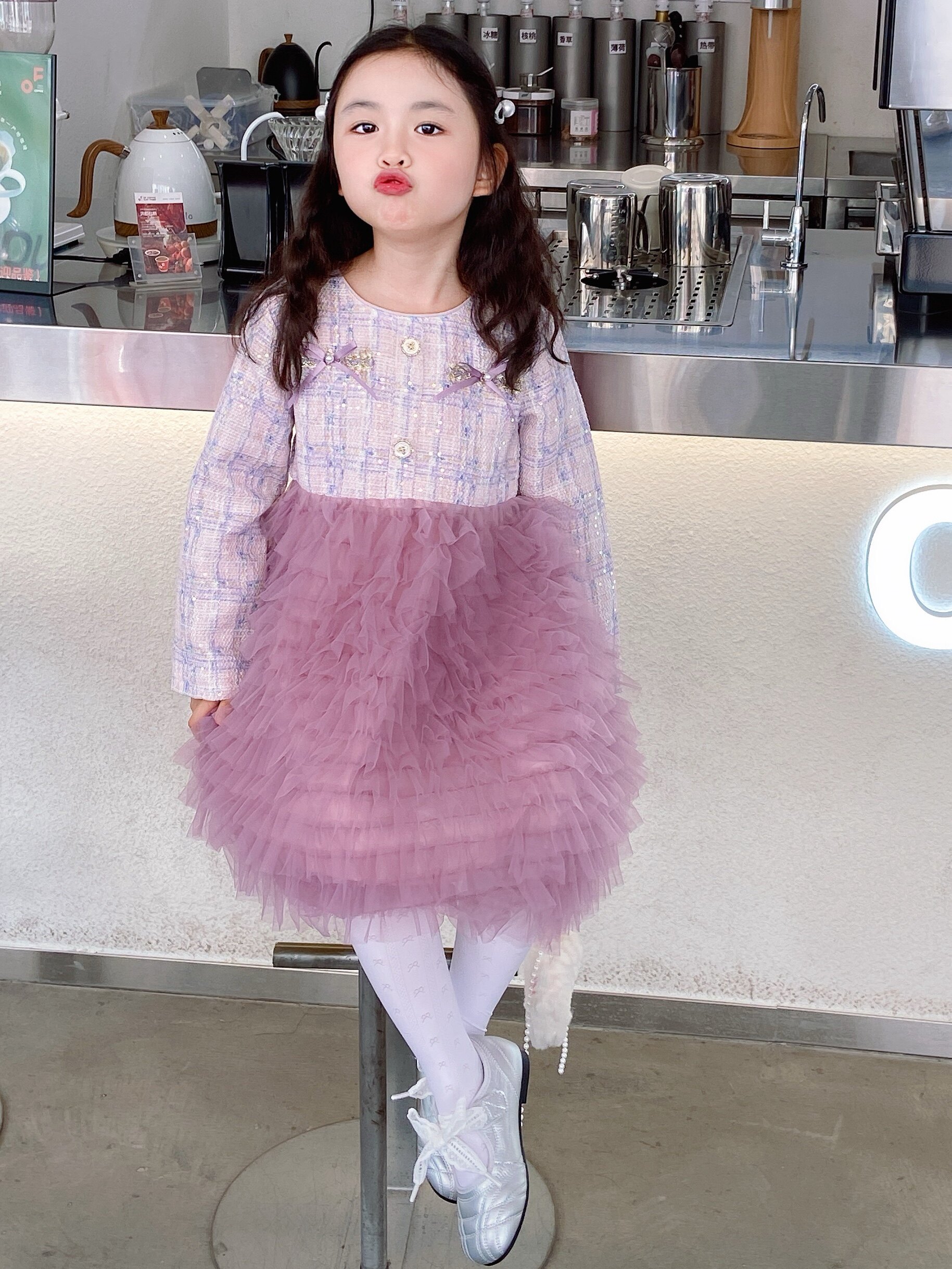 Customer photo for Light Purple (Unlined), 120cm