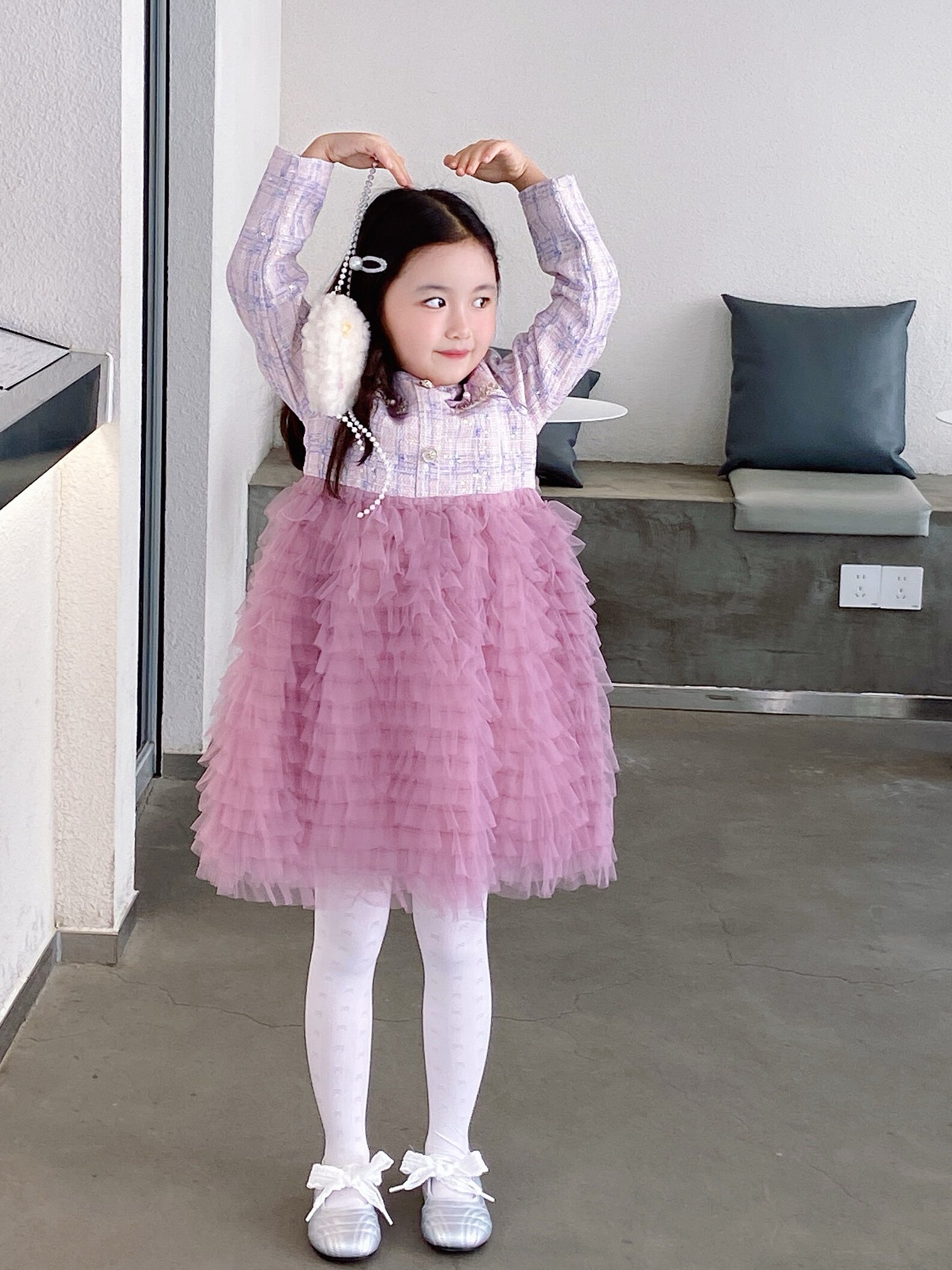 Customer photo for Light Purple (Unlined), 120cm
