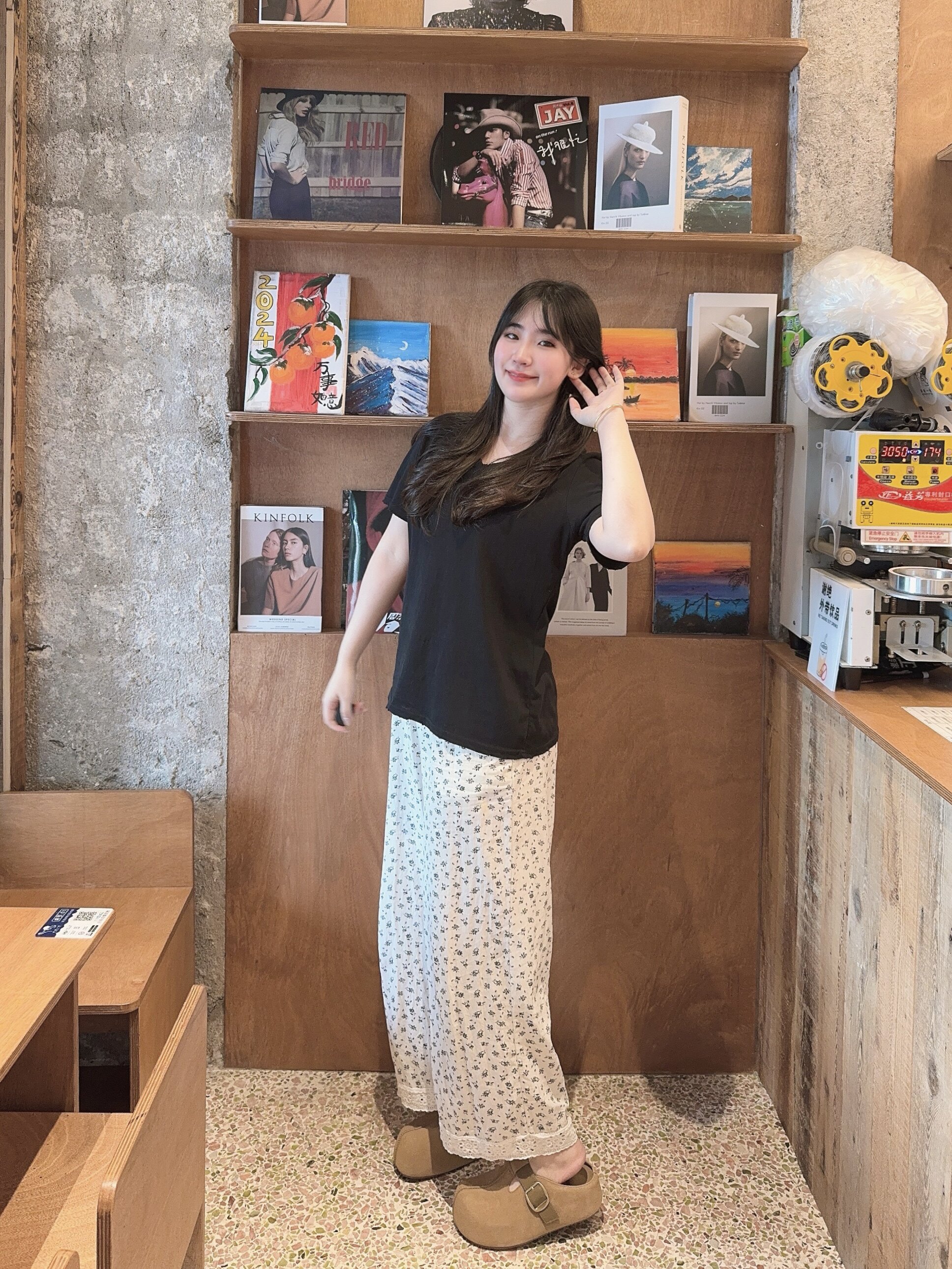 周雨彤同款百丽2代勃肯鞋 厚底花生吐司设计 软弹舒适如踩面包 包头可外穿休闲时髦