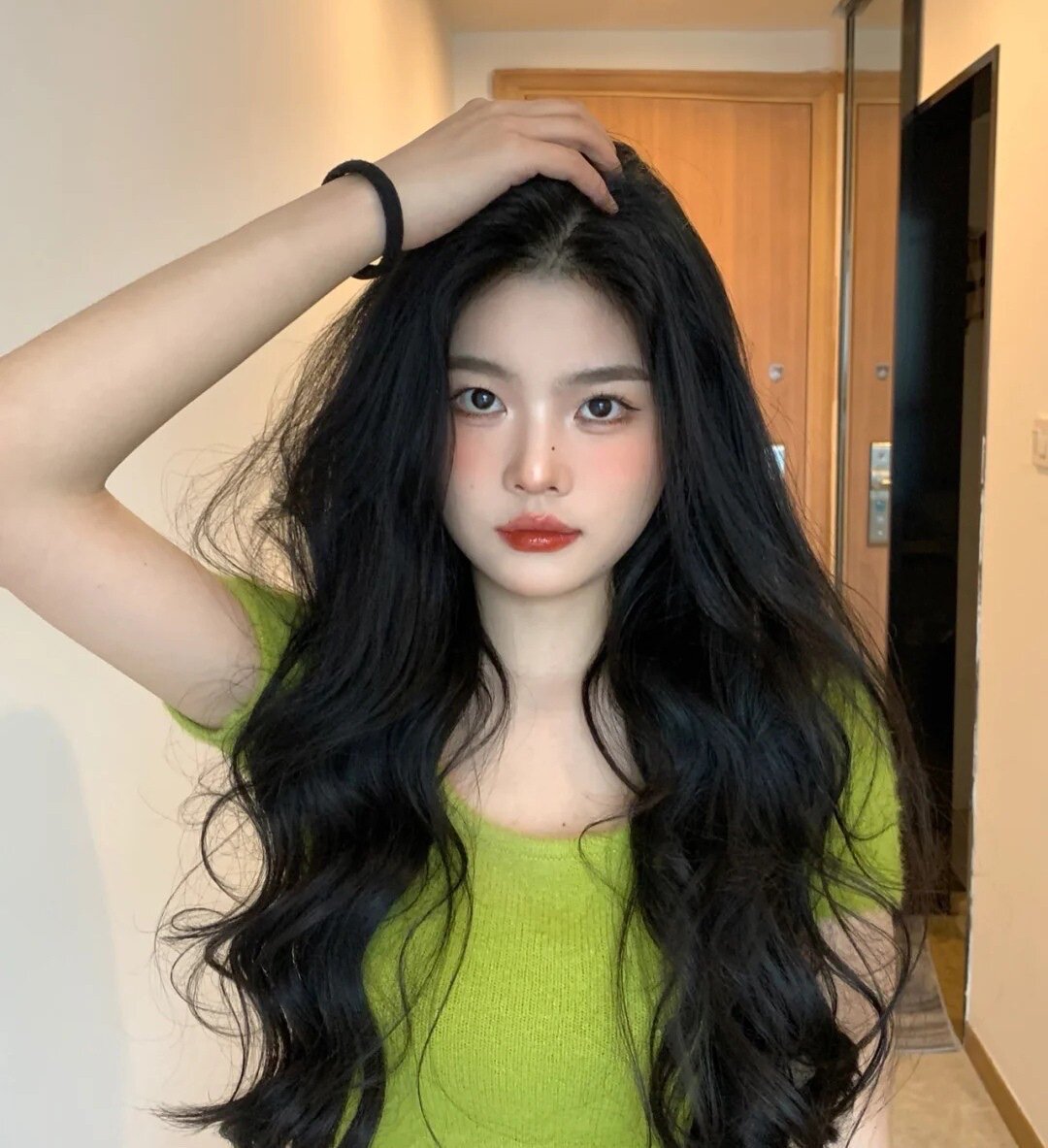 真我整顶全头套假发 大波浪卷发自然蓬松 蕾丝无痕隐形不露边 真发材质可烫染造型