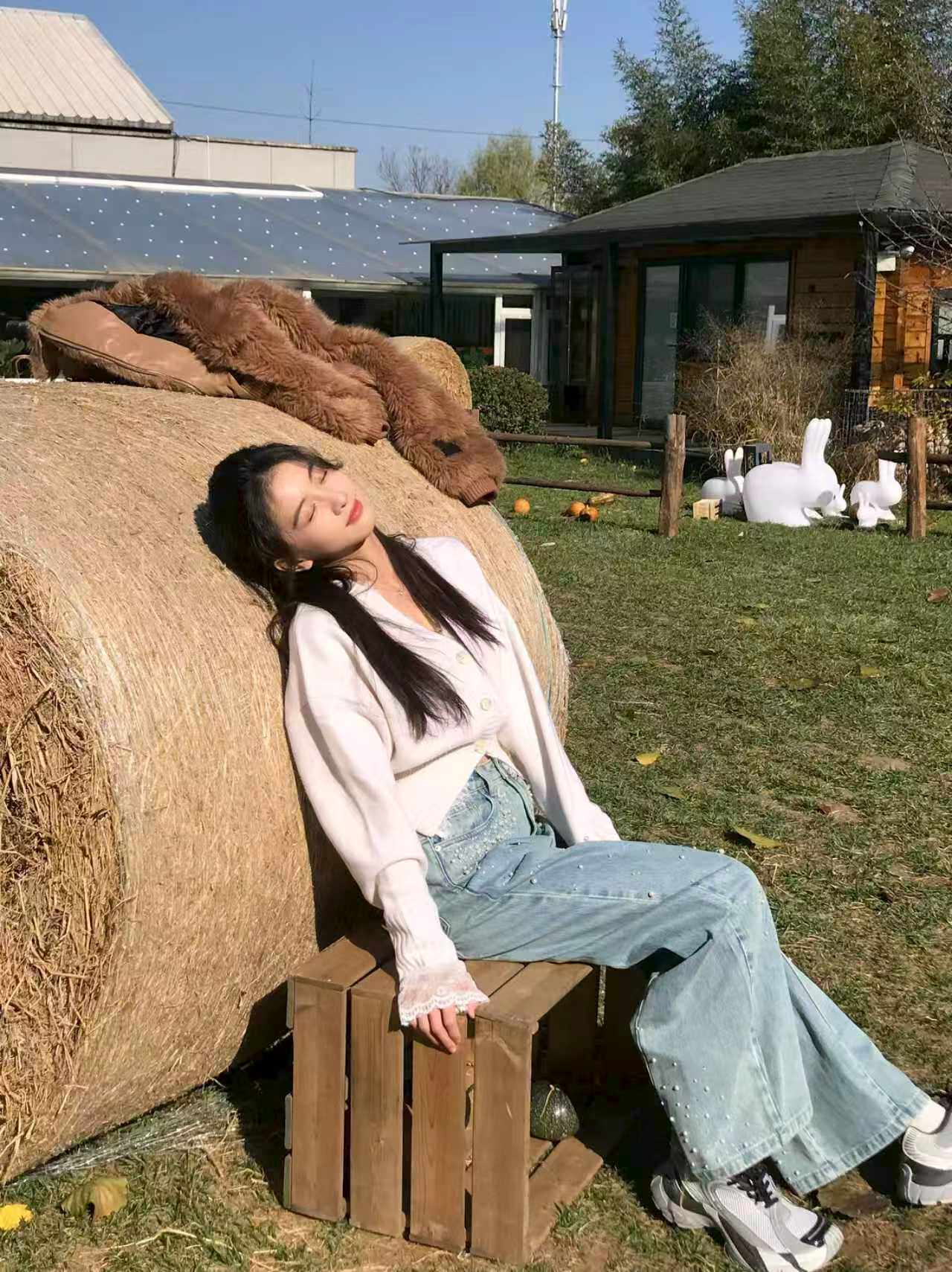 明星同款ANN ANDELMAN针织开衫 蕾丝拼接设计温柔浪漫 收腰剪裁勾勒腰线