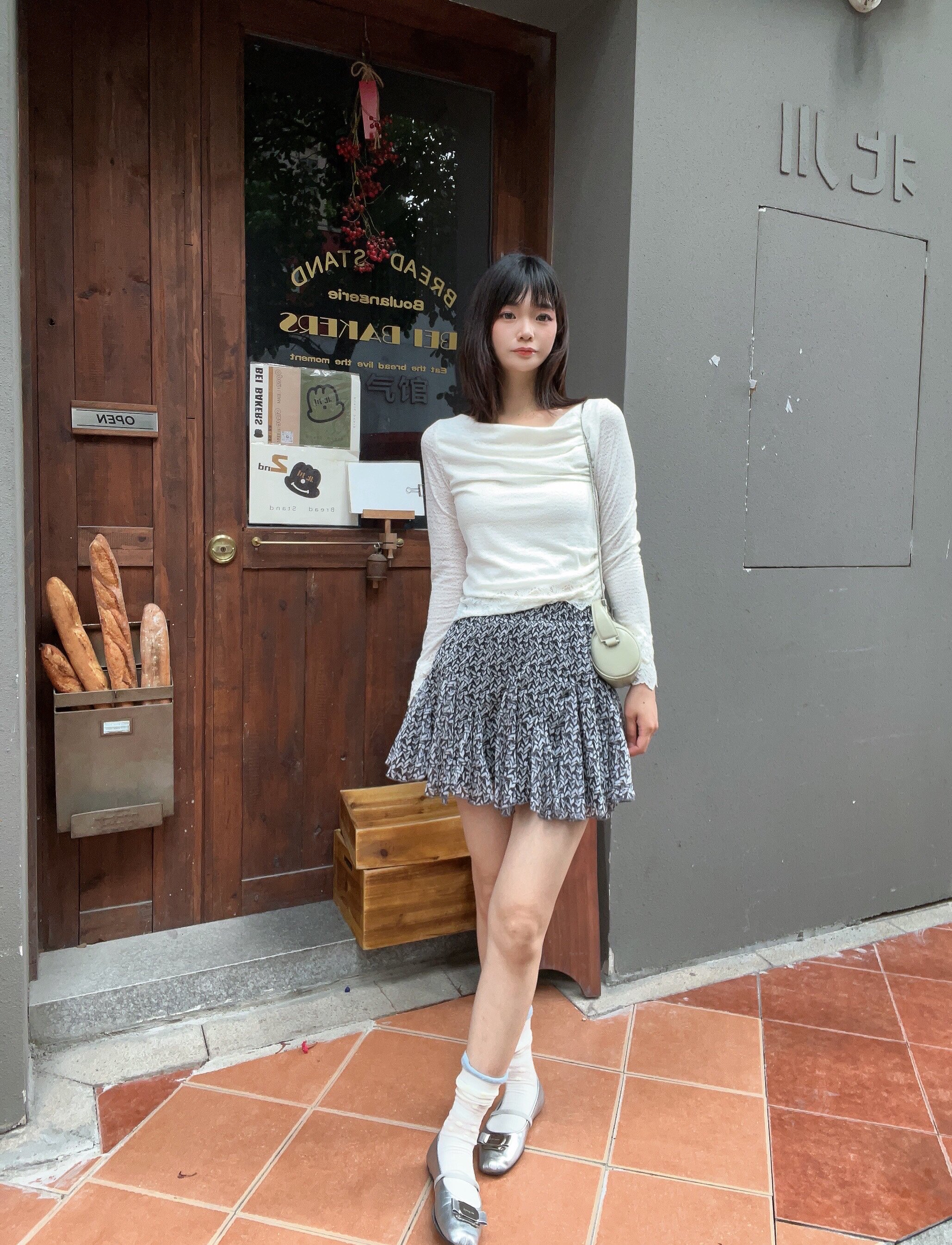 ELLE夏季法式碎花伞裙A字版型遮肉显瘦 碎花图案清新浪漫小众设计别致不撞款