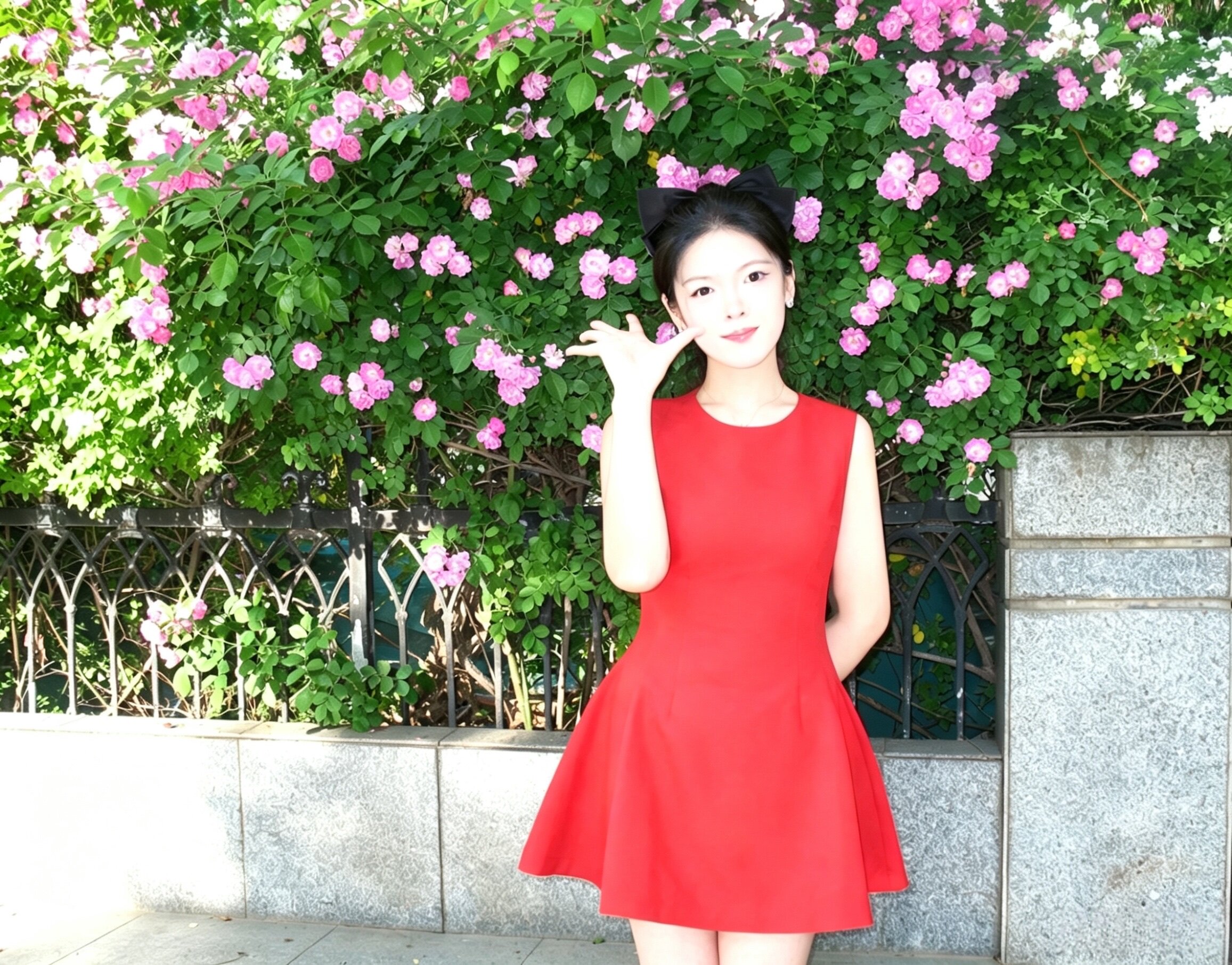 舒胡蕾夏日生日裙 法式无袖收腰设计 显瘦显高拉长比例 高级感气质满分