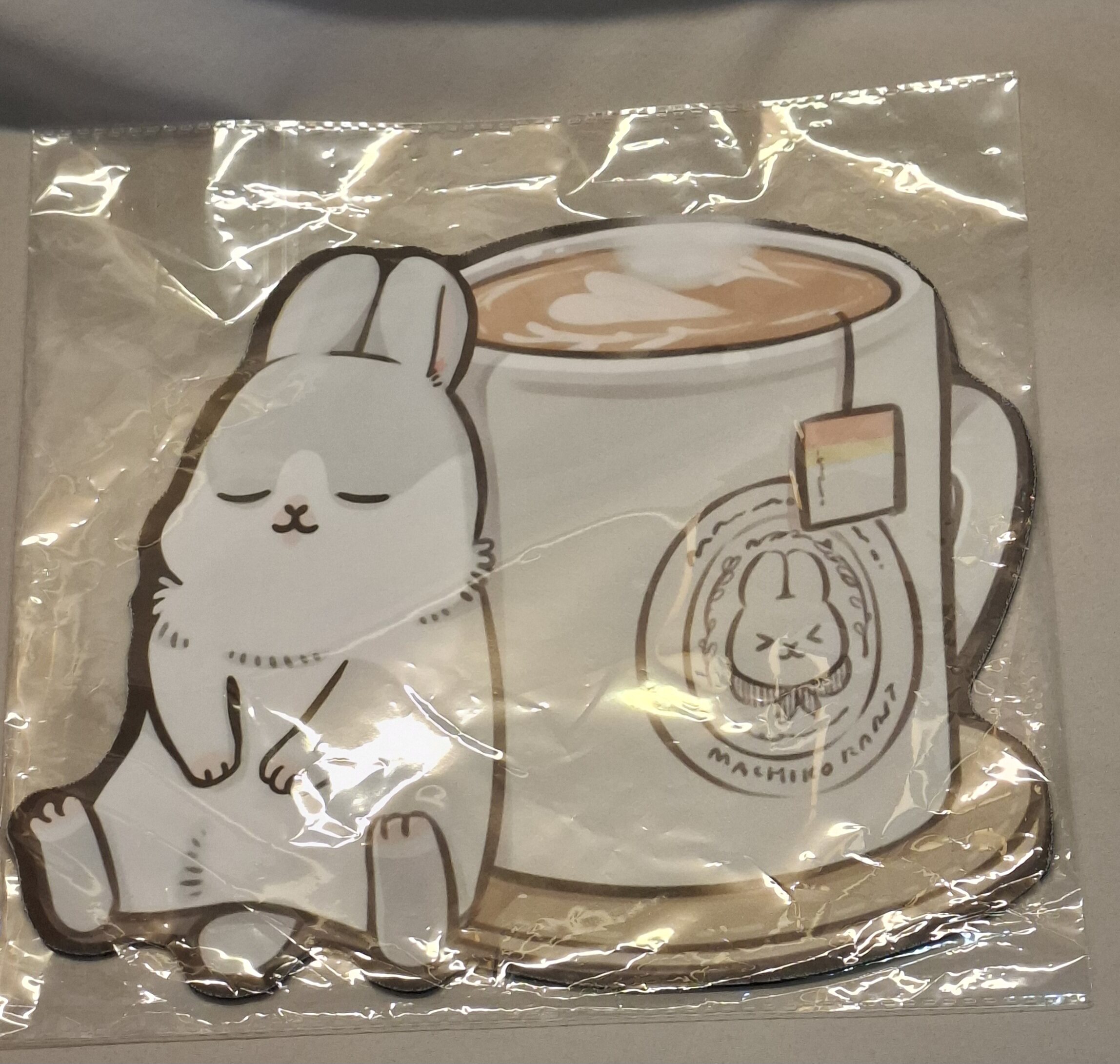 麻吉兔異形滑鼠墊可愛兔子電腦周邊卡通墊女生便攜款