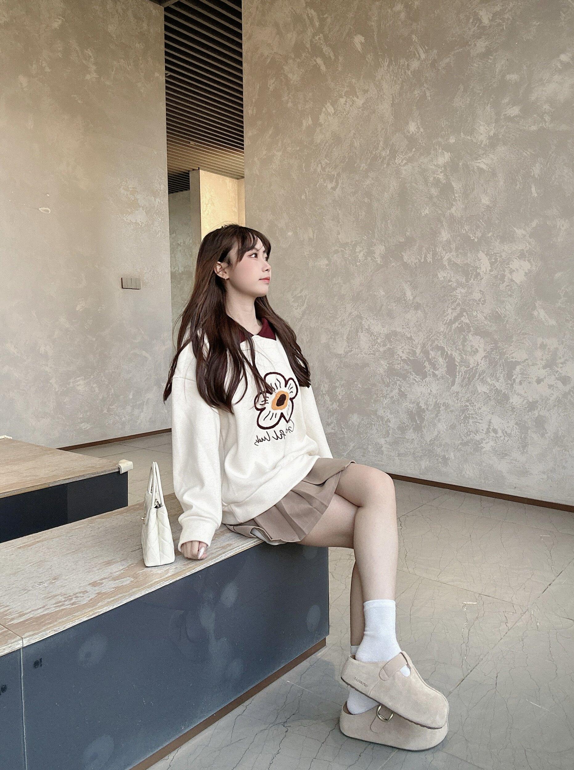 周雨彤同款百丽2代勃肯鞋 厚底花生吐司设计 软弹舒适如踩面包 包头可外穿休闲时髦