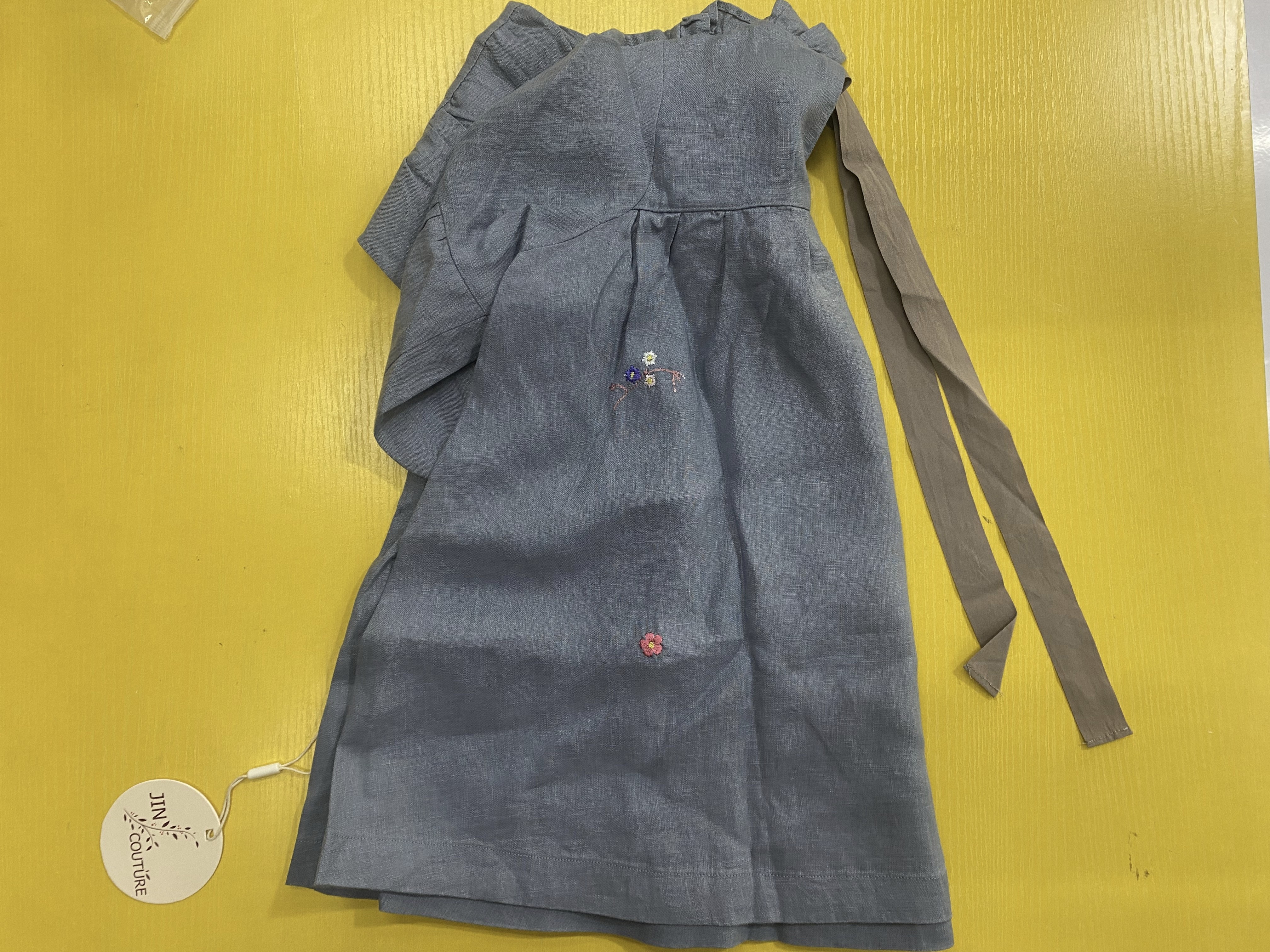 Customer photo for Tequila Blue + Grey Sash (Machine Embroidery), 100cm