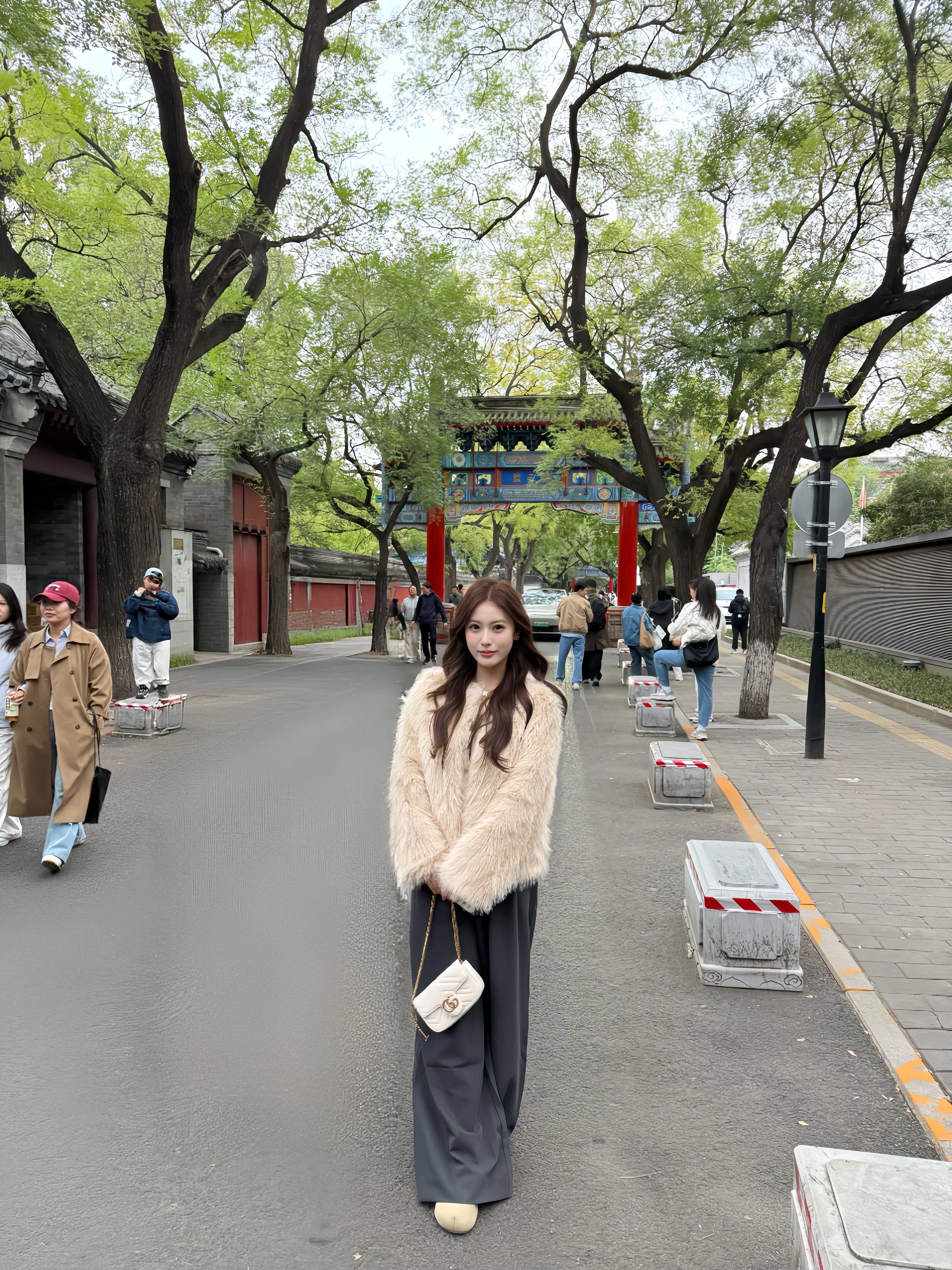 KENABSTUDIO春夏灰色阔腿西装裤 宽松垂感面料舒适有型