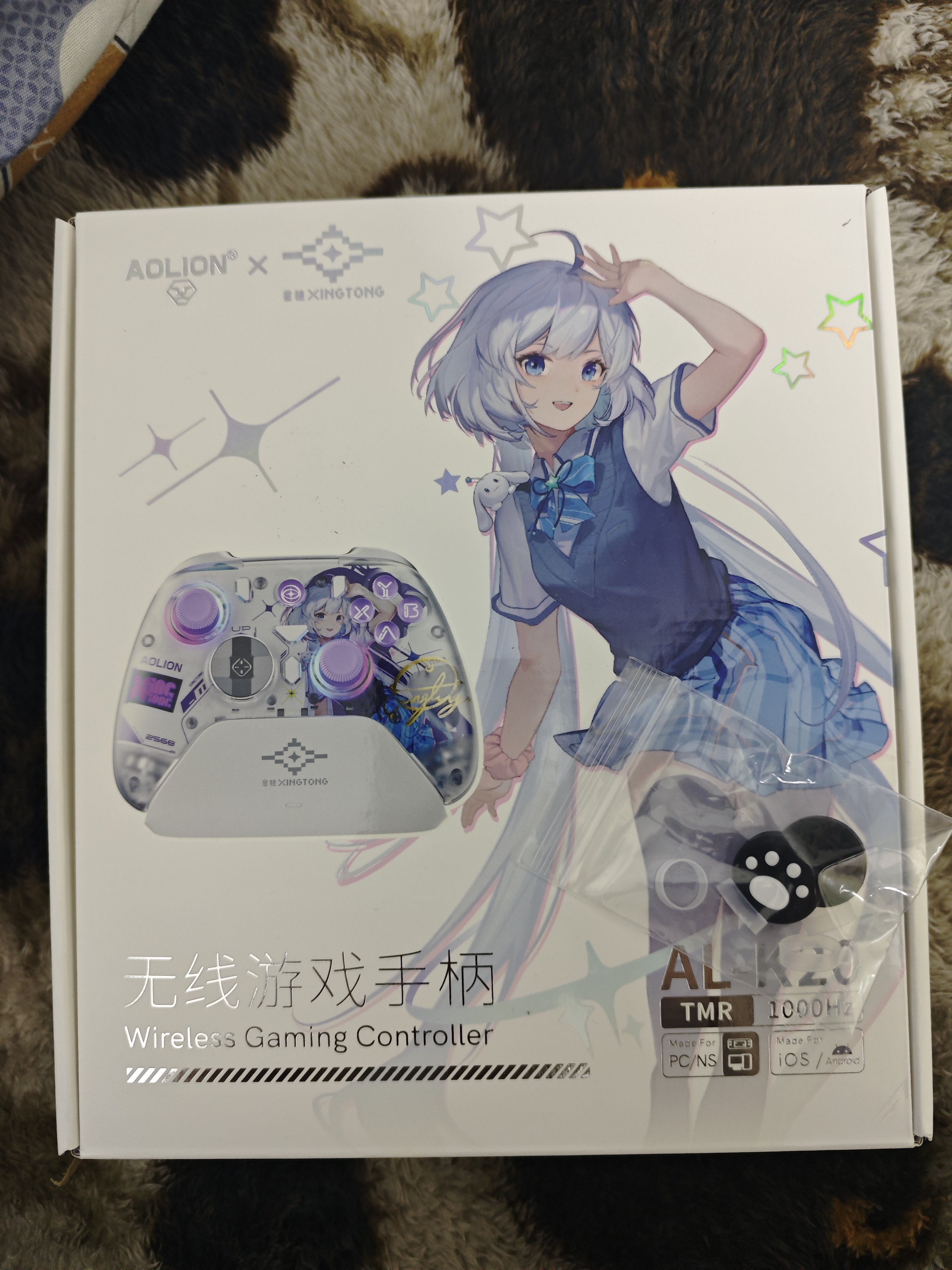 AOLION澳加狮K20游戏手柄星瞳联名款无线手柄支援PC Switch2 iOS安卓