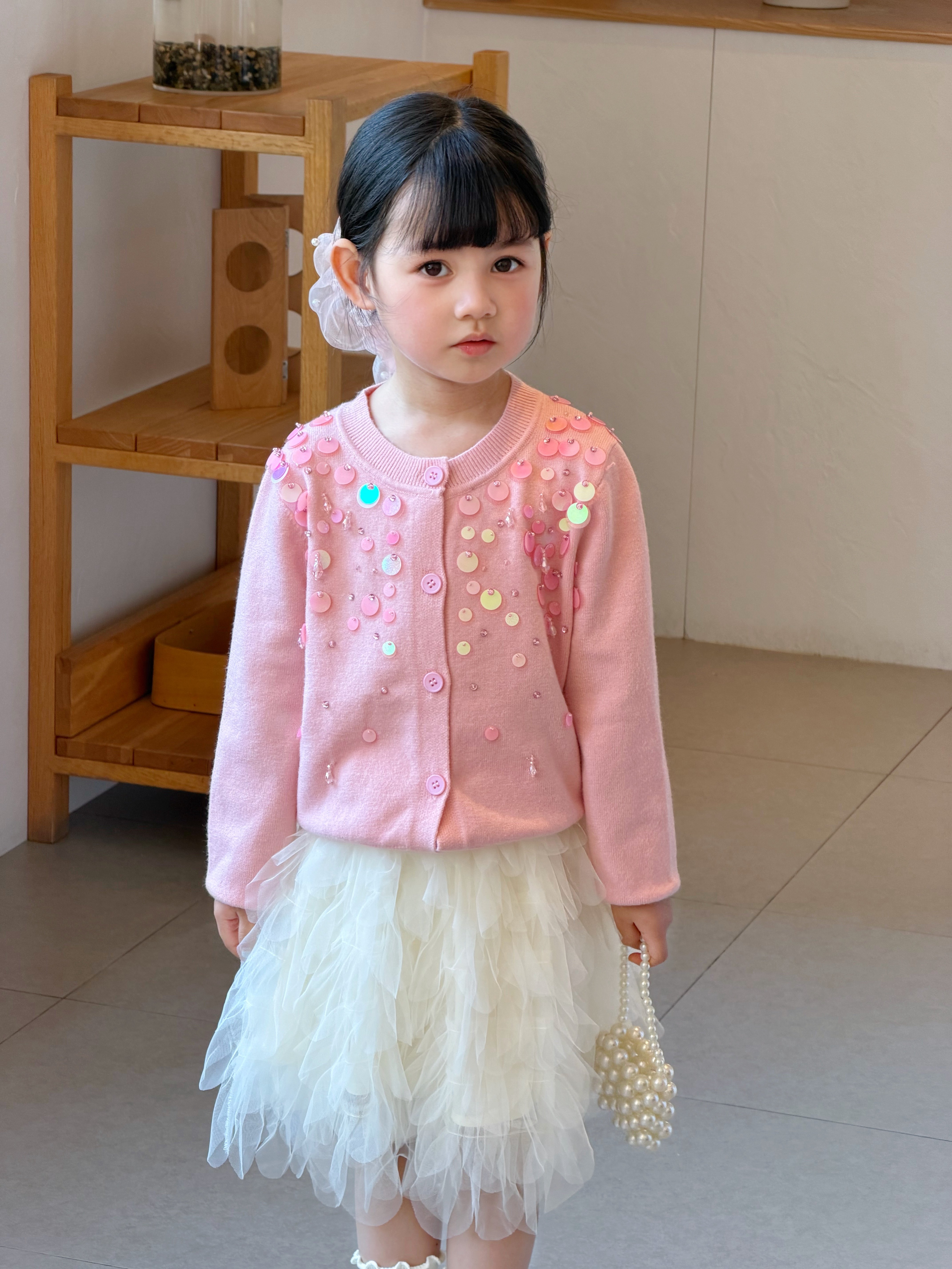 Customer photo for Pink Cardigan, 110cm