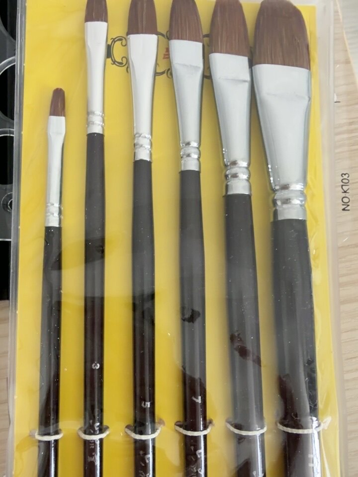 六品堂水粉笔套装美术专用水彩油画笔颜料笔丙烯画画学生美术专用套装圆