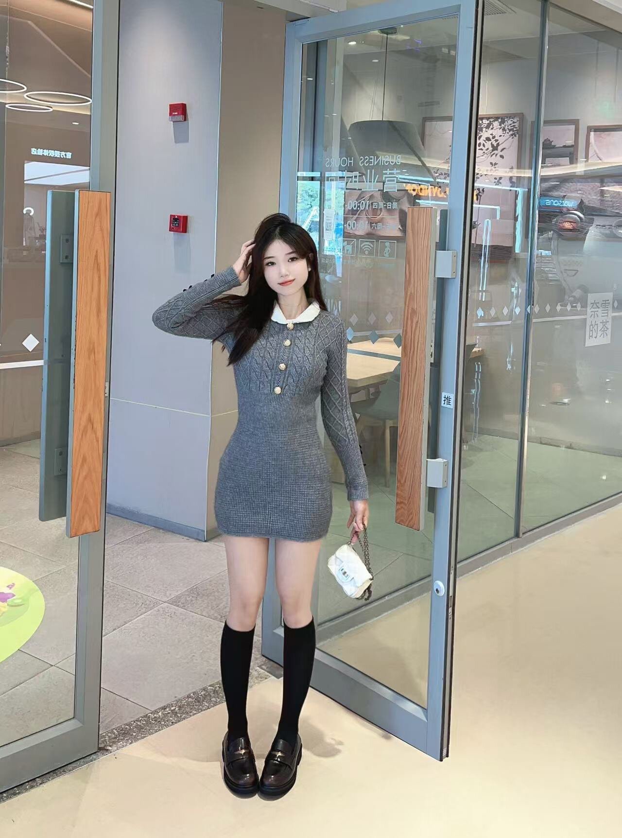 田曦薇同款百丽海鸥乐福鞋2.0 厚底增高设计拉长比例 真皮材质柔软亲肤