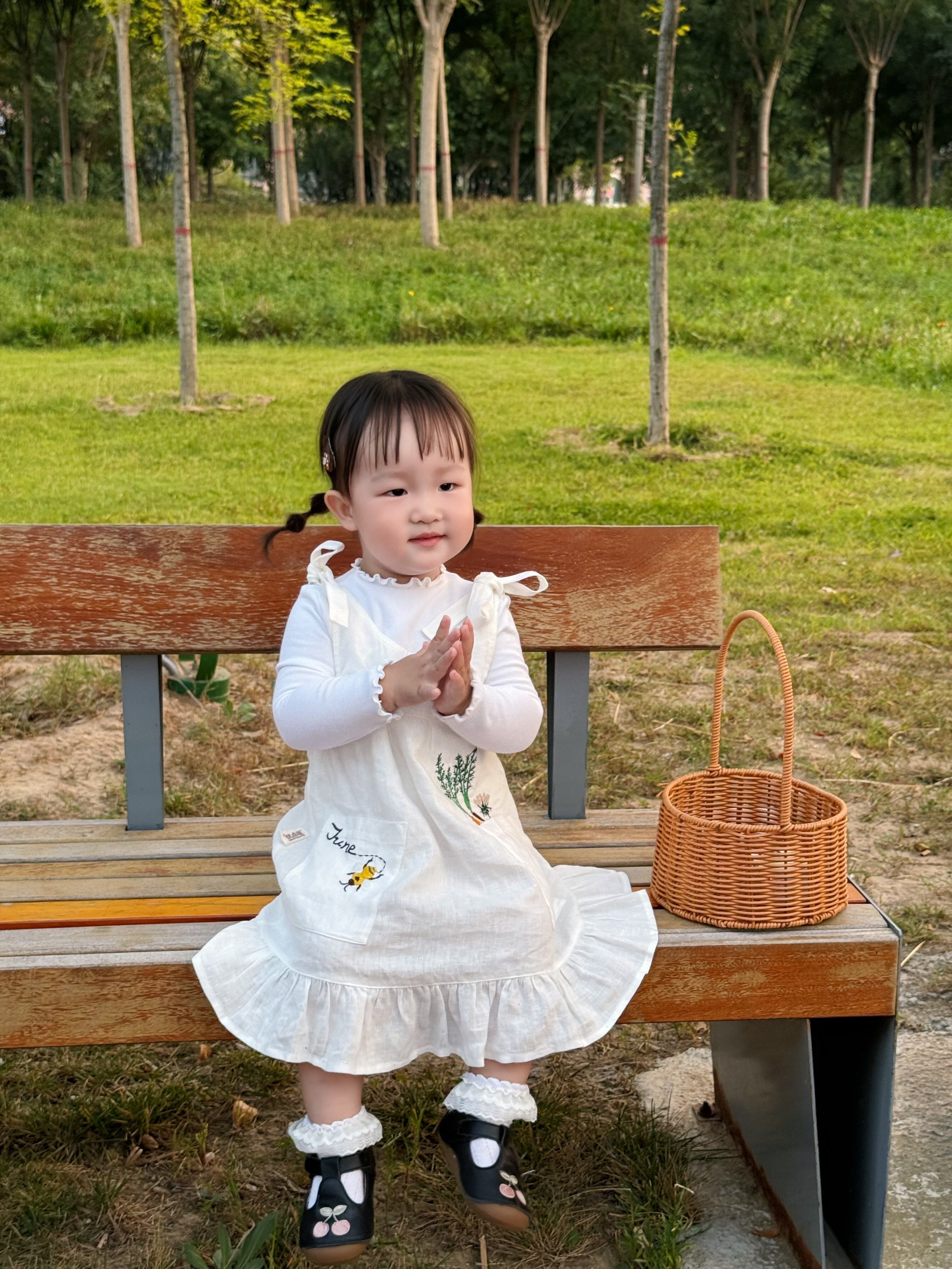 Customer photo for White Single-Layer (Machine Embroidery), 80cm