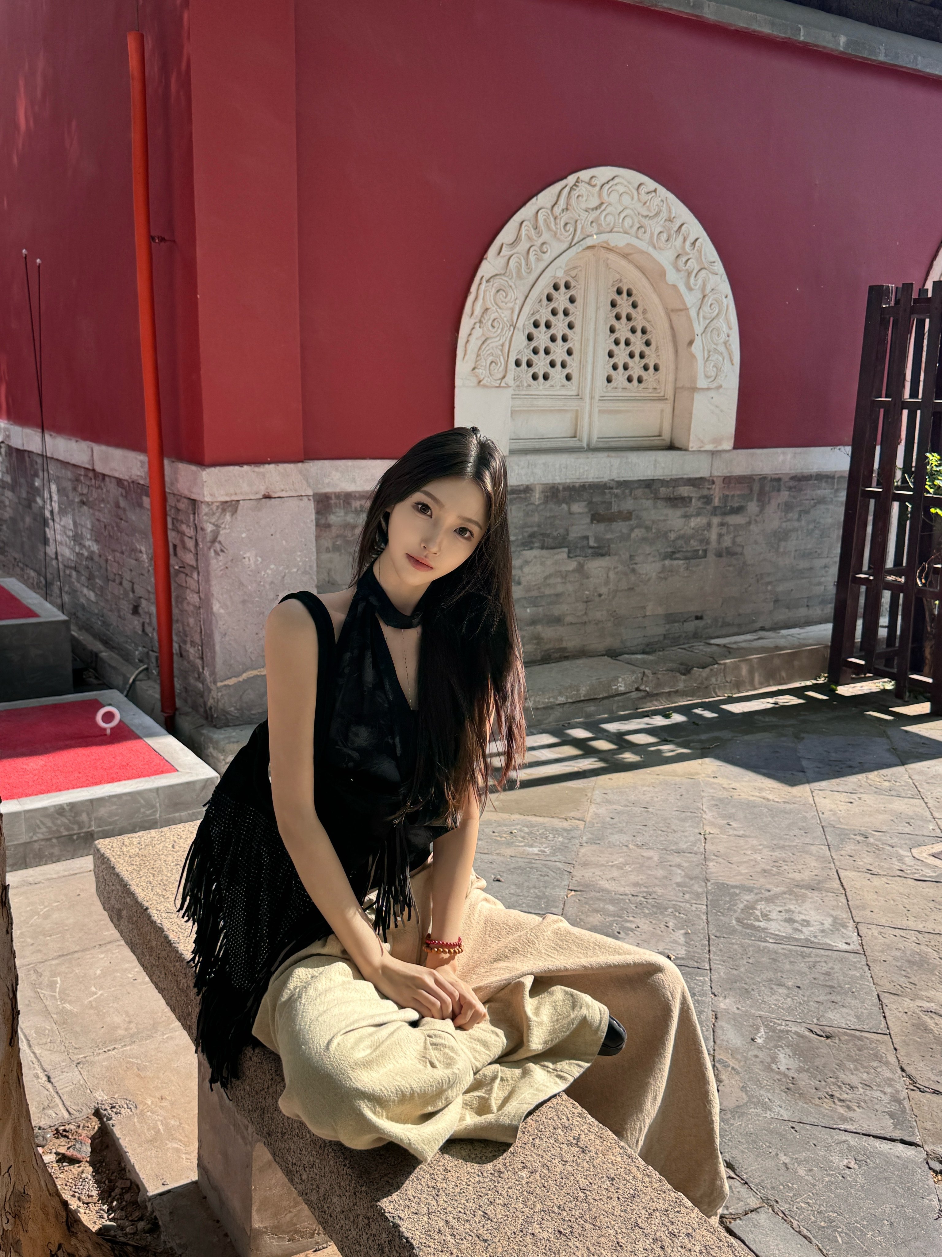 VIAPITTI夏季爆款链条荡领挂脖背心 收腰修身显瘦百搭 辣妹风与设计感并存